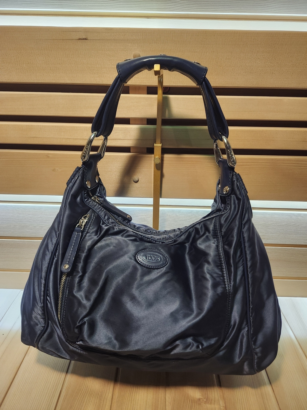 TOD'S Vintage Nylon Pashmy Shoulder Bag